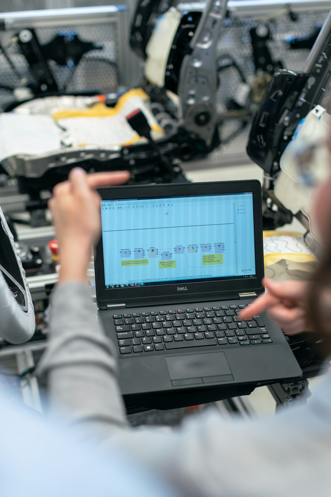 Tableau de bord d’analyse en temps réel alimenté par des capteurs IoT et des modèles d'IA dans un environnement industriel